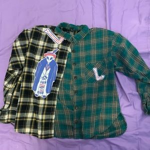 Custom multicolored flannel